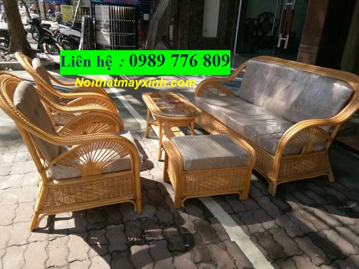 Mẫu sofa mây tự nhiên đơn giản tại sài gòn