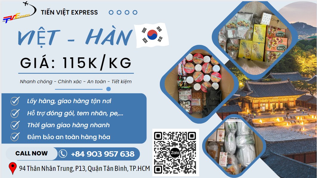Gửi hàng đi Hàn Quốc