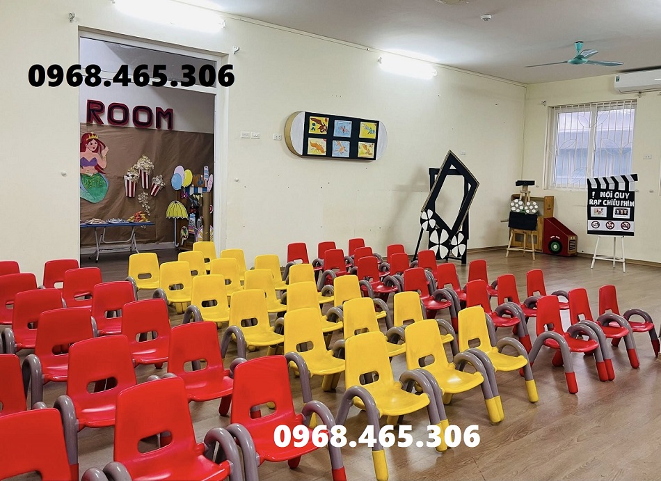 Ghế nhựa tay vịn mầm non, ghế nhựa mầm non nhập khẩu