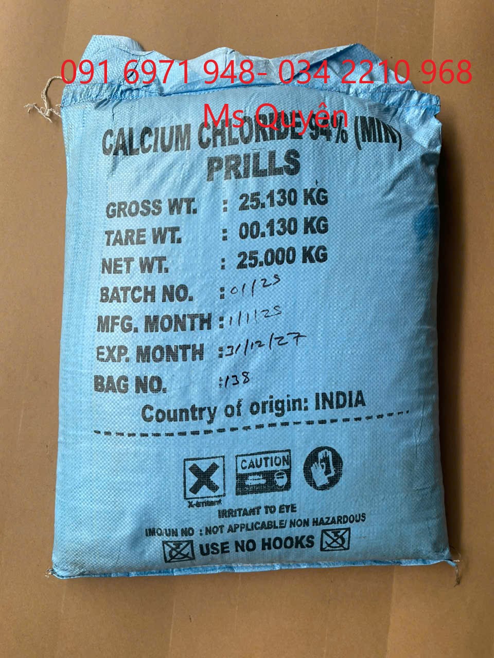 Cung cấp khoáng CaCl2 94% khan Ấn Độ cho tôm cá