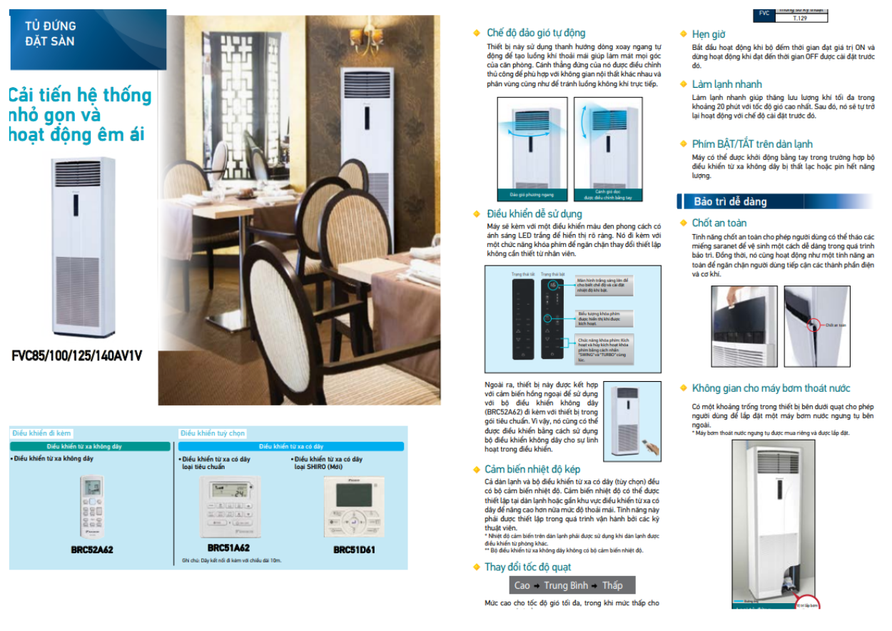 Máy Lạnh Tủ Đứng Daikin Dùng Cho Không Gian Mở – Lạnh Sâu