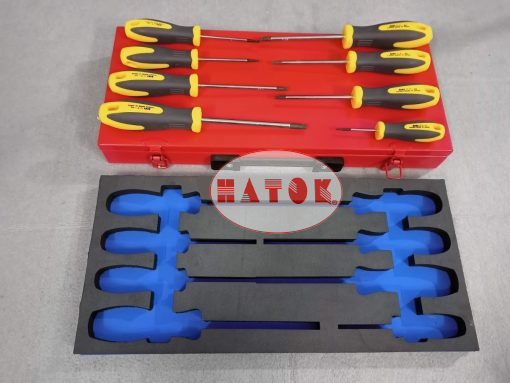 Bộ tô vít hoa thị có lỗ 9 chi tiết Anex Nhật Bản #HXT-6300