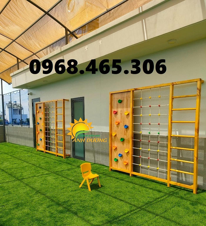 Thang leo sắt trẻ em, thang leo vận động mầm non, thang leo dây trẻ em