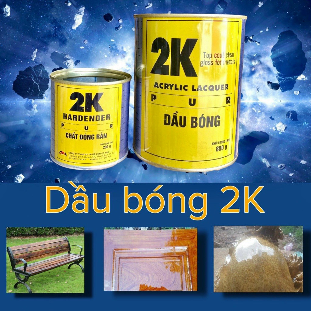 Dầu bóng 2K Vàng