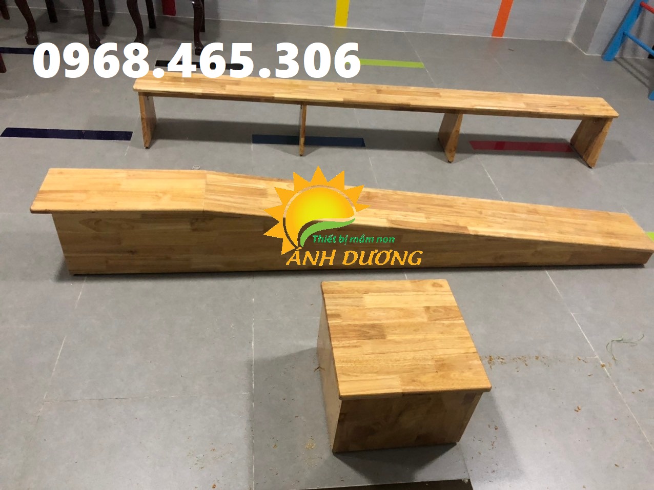 Băng ghế thể dục mầm non, ván trượt dốc mầm non