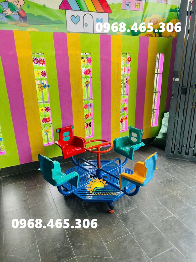 Đu quay cho bé mầm non, mâm quay trẻ em giá rẻ