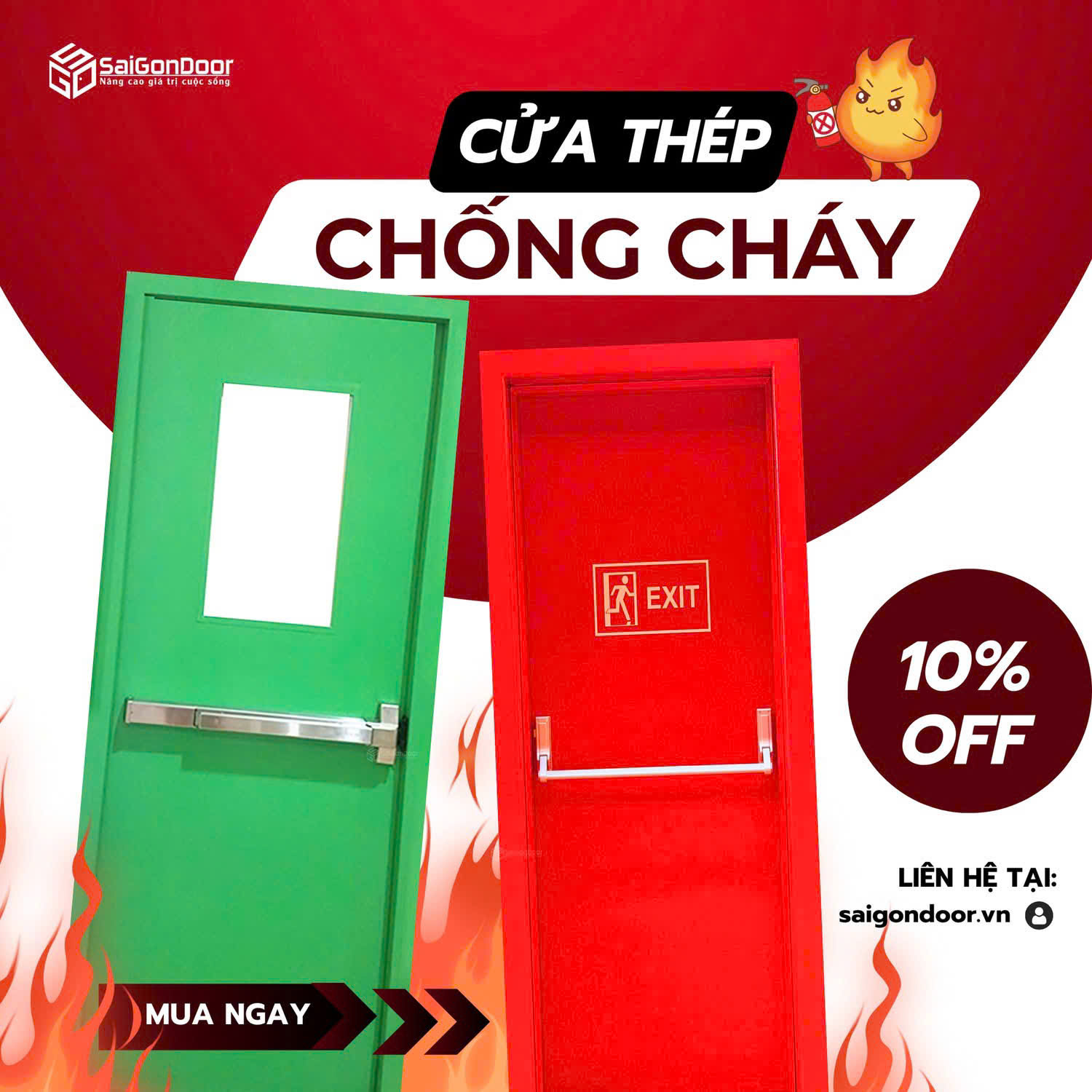 Cửa Thép Chống Cháy: Giải Pháp An Toàn Tối Ưu Cho Công Trình Hiện Đại