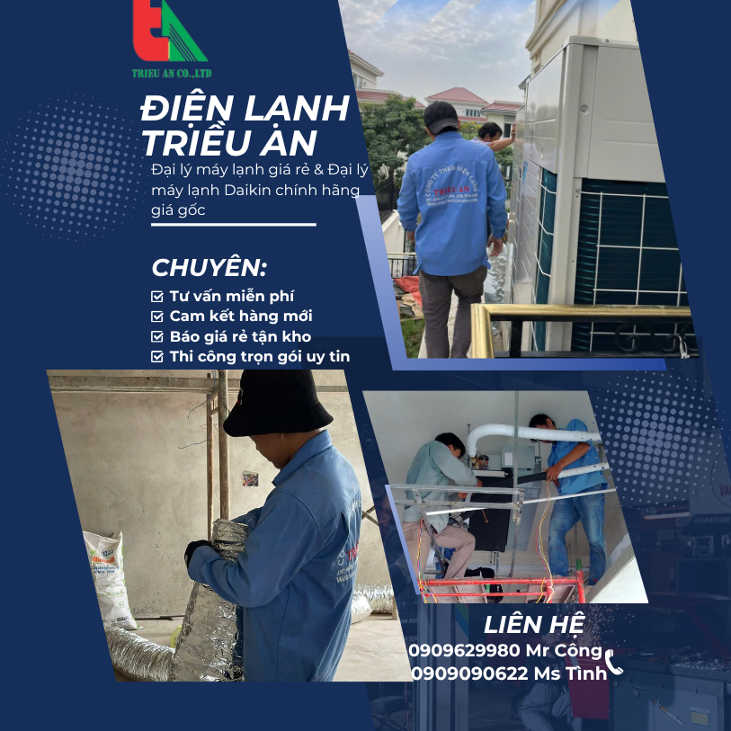 Báo giá, lắp đặt máy lạnh trọn gói từ công trình dân dụng