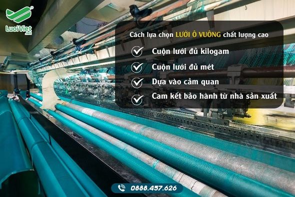 Lưới cước ô vuông chất lượng cao