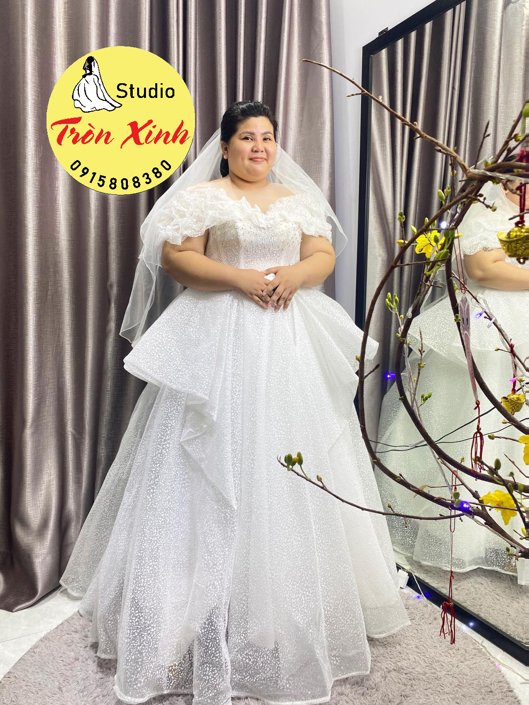 VÁY CƯỚI SIZE LỚN CHE KHUYẾT ĐIỂM, TÔN DÁNG CỰC ĐỈNH