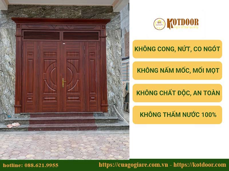 Giá cửa thép vân gỗ tại vũng tàu