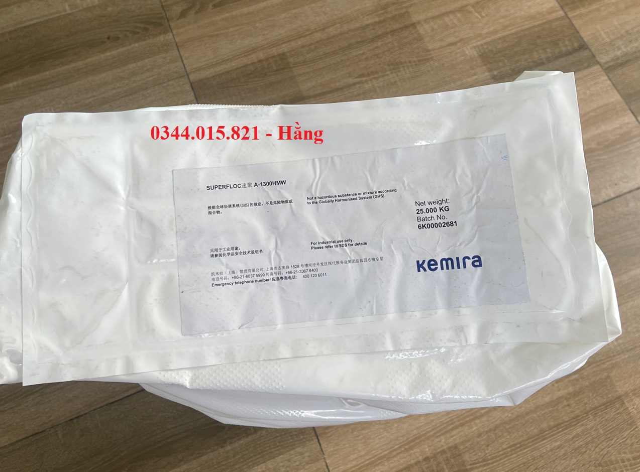 Polymer Anion, Superfloc A1300, Superfloc 8615, lắng tụ tách bùn và hữu cơ, tăng