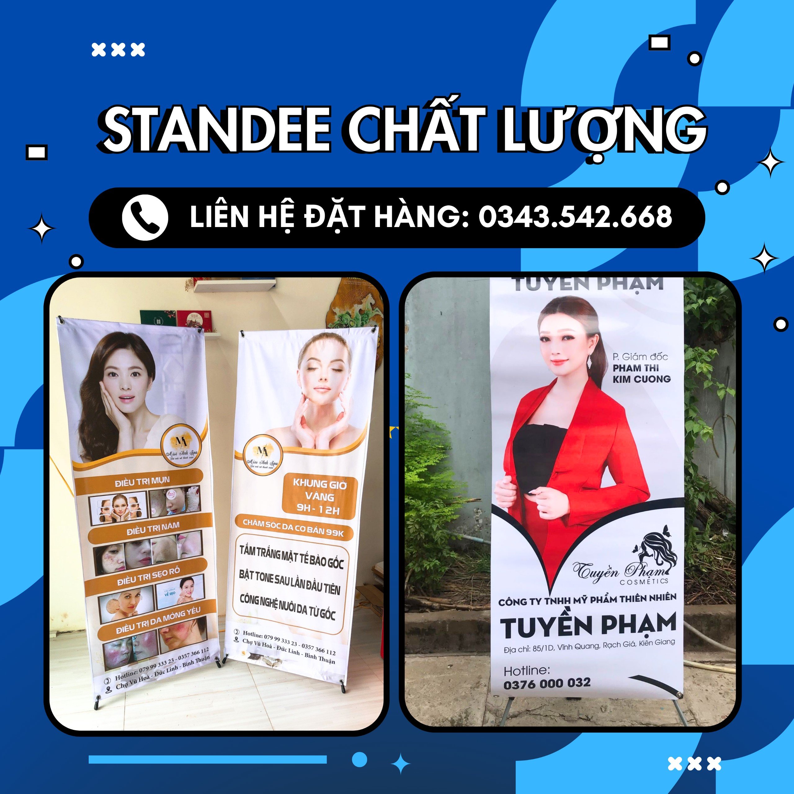 sản xuất standee các loại backdrop tại cần thơ