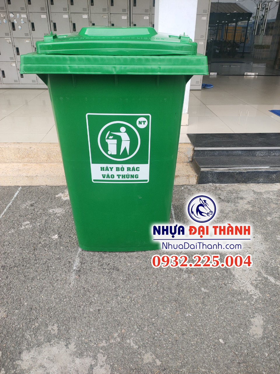 Thùng rác nhựa 360 lít nguyên sinh HDPE chất lượng