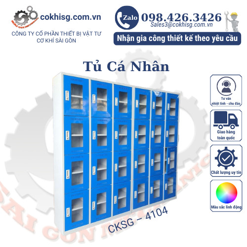 Tủ cá nhân_CKSG-4104 | TBVT Cơ Khí Sài Gòn