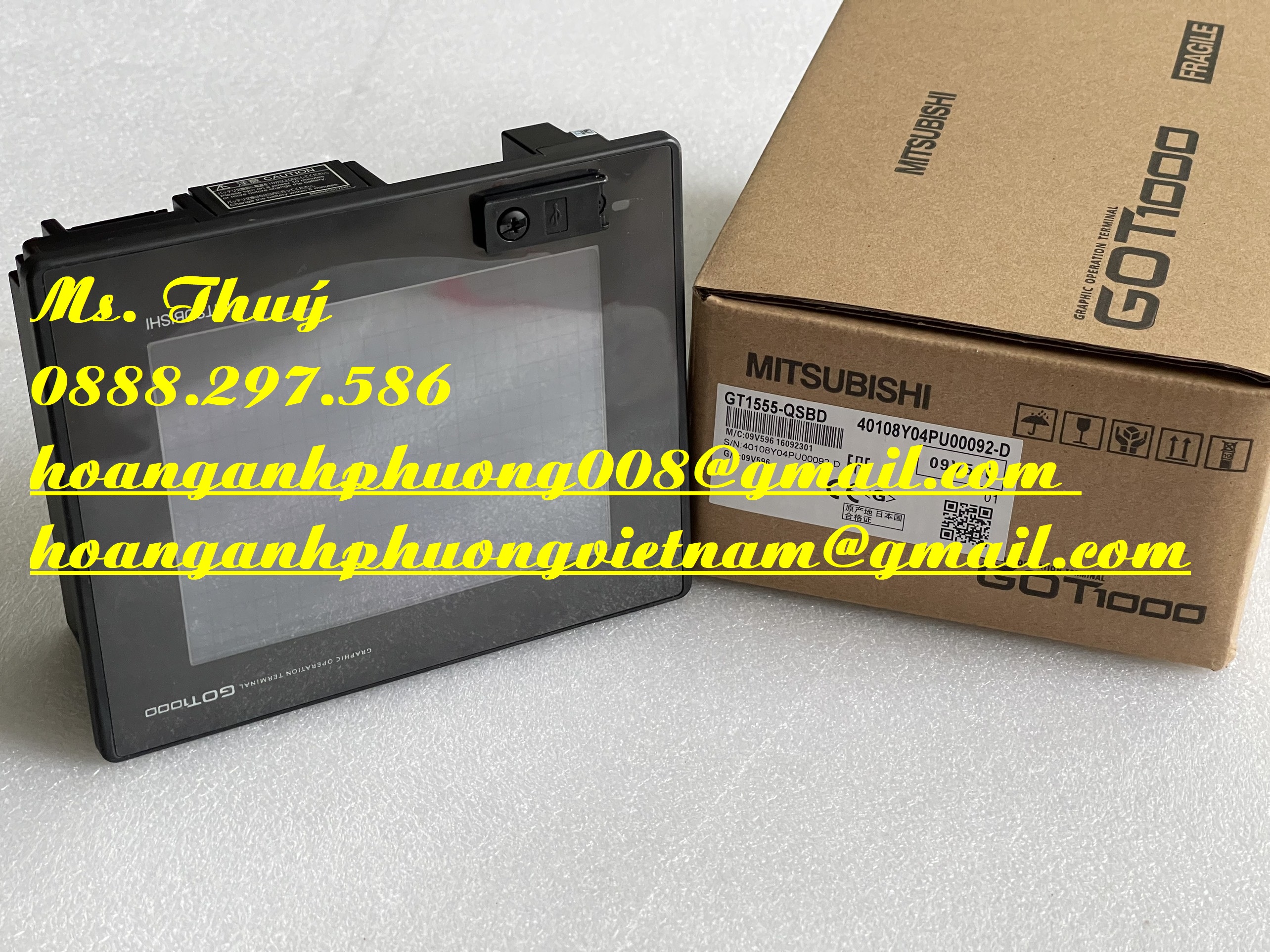 Màn hình công ngiệp Mitsubishi GT1555-QSBD - Hàng Nhật, giá tốt