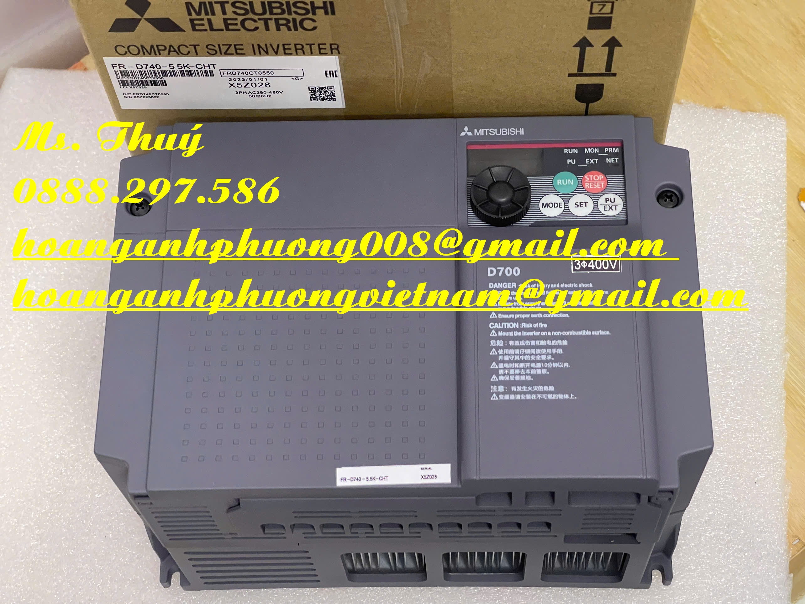 Mitsubishi giá tốt - Biến tần FR-D740-5.5K-CHT - Hàng mới 100%