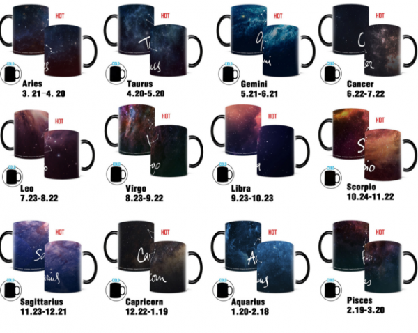 CỐC ĐỔI MÀU 12 CUNG HOÀNG ĐẠO