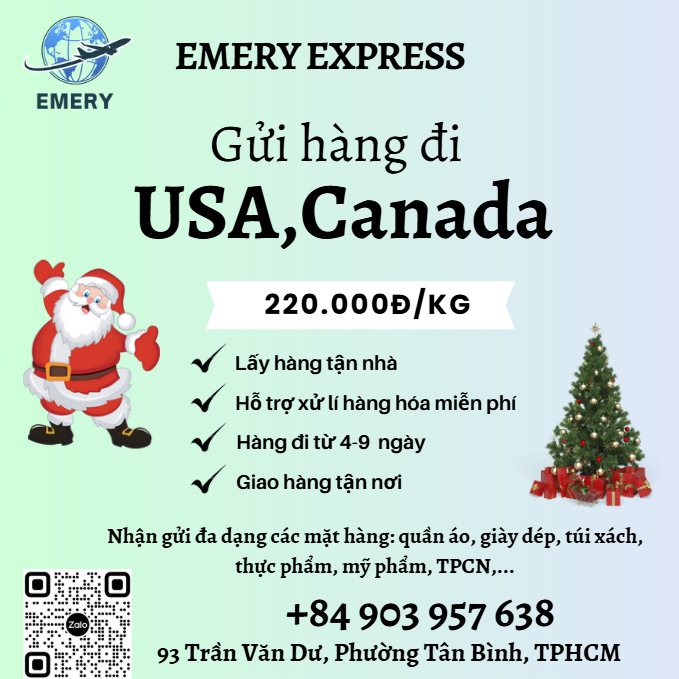 Gửi hàng đi Úc- Emery Express
