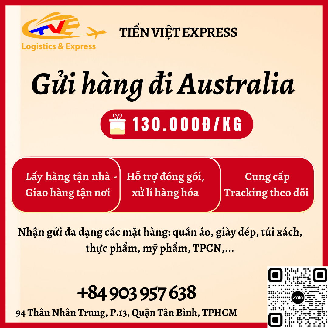 Gửi hàng đi Úc- Tiến Việt Express