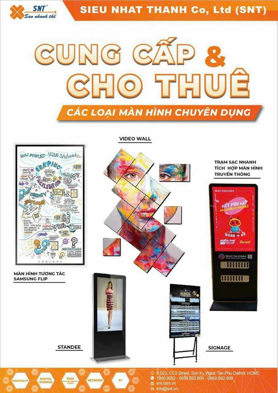 Cung cấp và cho thuê các sản phẩm A/V pro