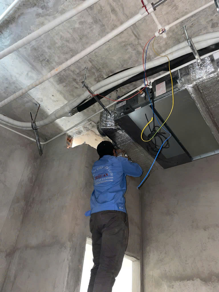 Cần tư vấn lắp máy lạnh giấu trần ống gió 10HP – 20HP cho công trình?