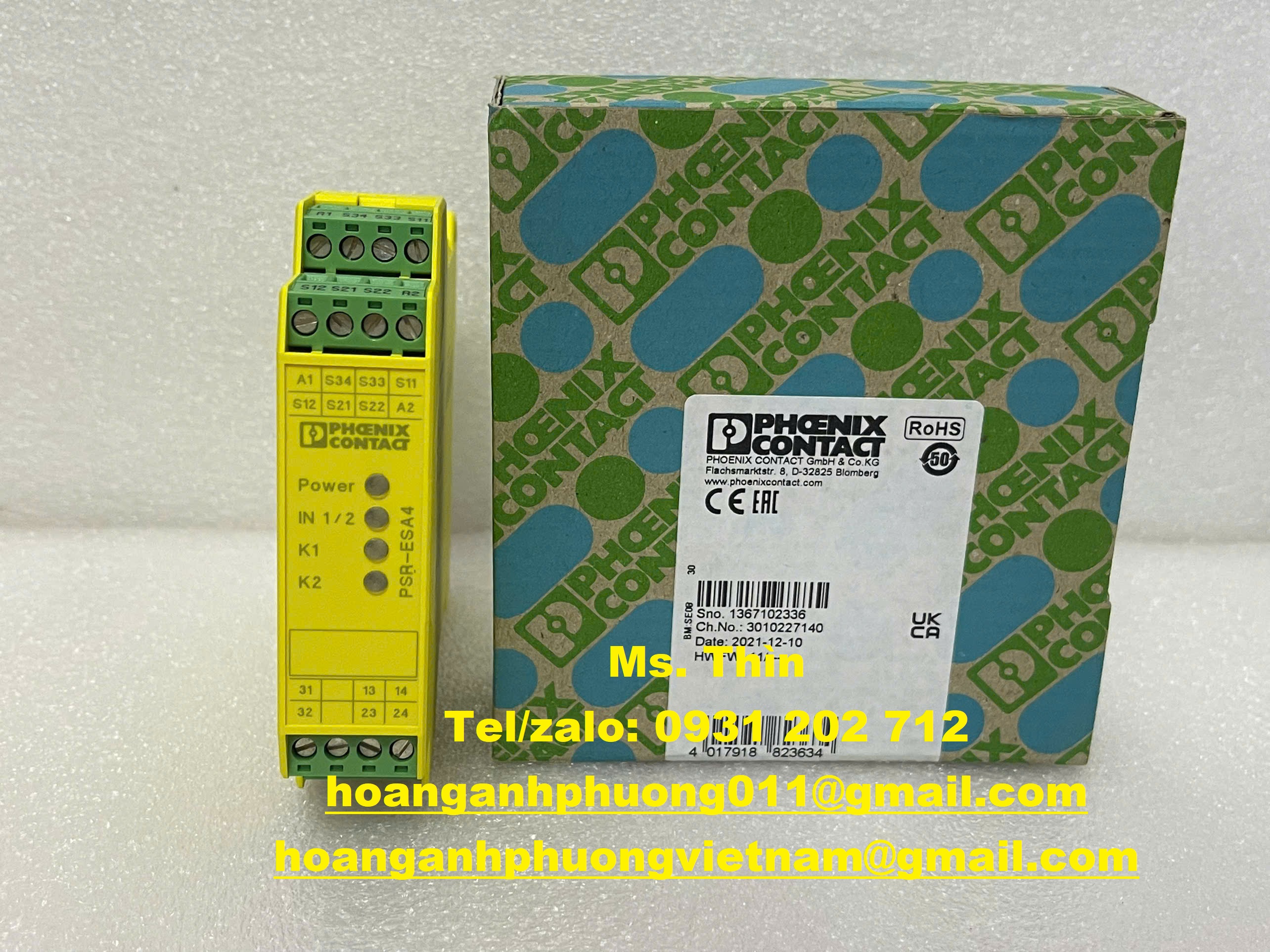 Rơ le an toàn  Phoenix PSR-SCP-24UC/ESA4/2X1/1X2