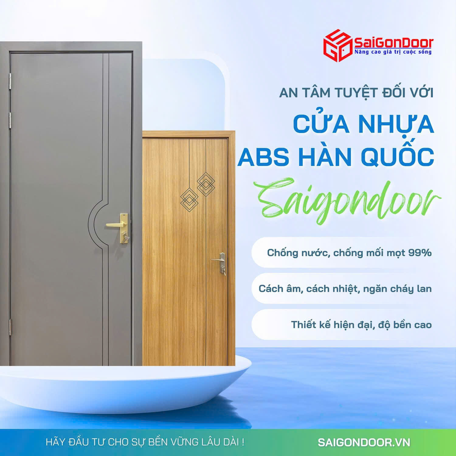 Cửa nhựa ABS Hàn Quốc: Giải pháp nội thất chống ẩm mốc toàn diện 2026