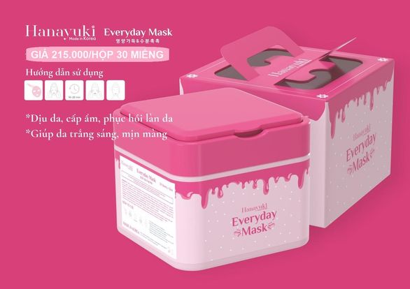 Chăm da thư thái cùng mặt nạ Hanayuki Everyday Mask