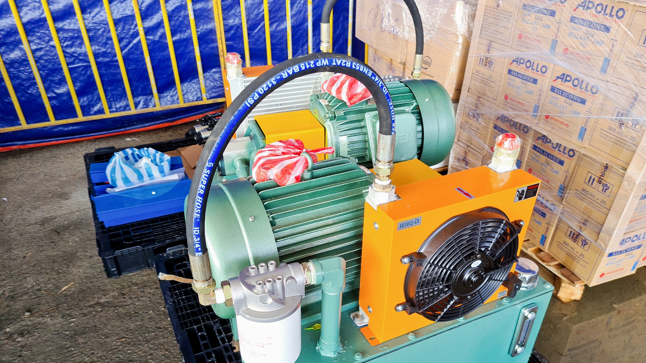 Bộ nguồn thủy lực 2.2kw dùng cho máy ép, Bộ nguồn thủy lực 12v mini