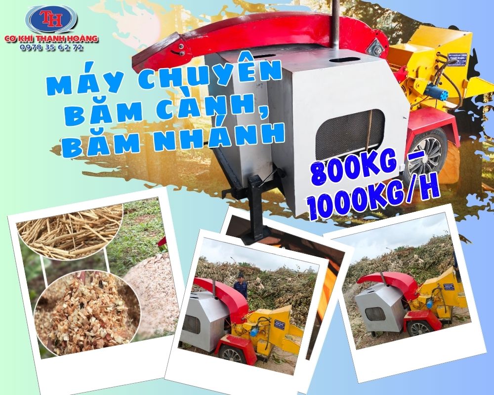 Crusher Máy Nghiền Cành Cây Cơ khí Thanh Hoàng