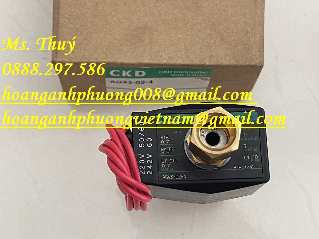 Van điện từ CKD AG43-02-4 - Hàng mới, giá tốt nhất