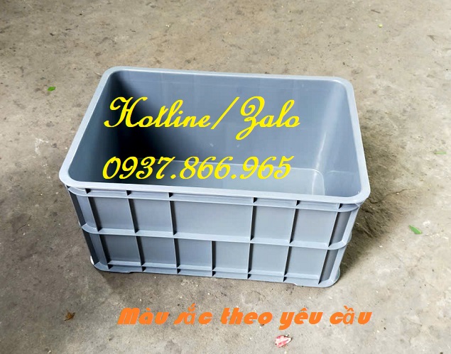 Sản xuất màu thùng nhựa theo yêu cầu, thùng nguyên sinh, thùng kín có  nắp đậy