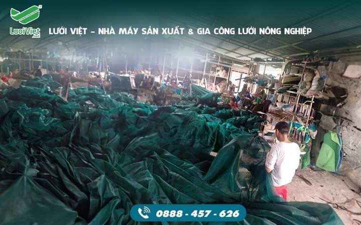 Lưới Việt - nhà máy sản xuất và gia công lưới che nắng, lưới nông nghiệp