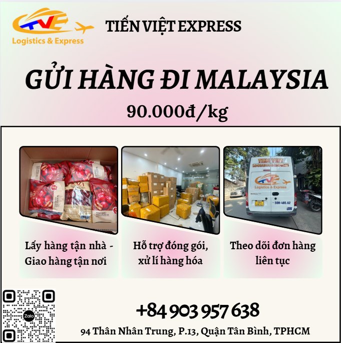 Gửi hàng đi Malaysia - Tiến Việt Express