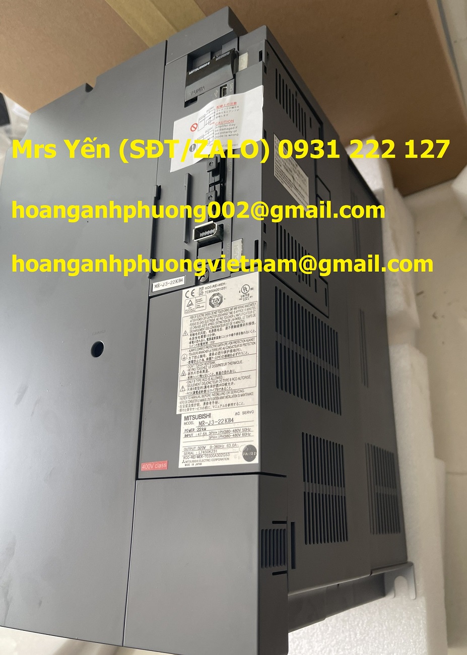 MR-J3-22KB4 Servo Mitsubishi 22kW, giá tốt tại Bình Dương