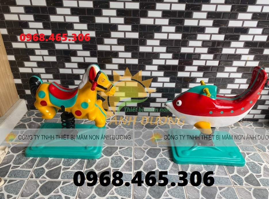 Thú nhún lò xo con gà, thú nhún con ngựa, thú nhún lò xo trẻ em