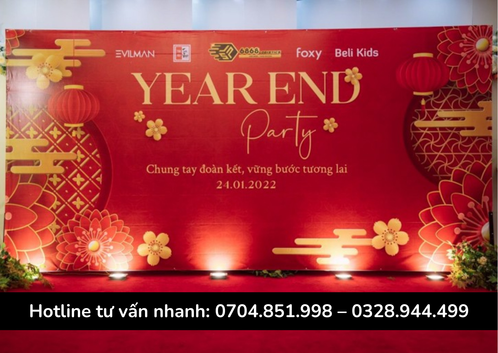 thi công backdrop sự kiện cần thơ