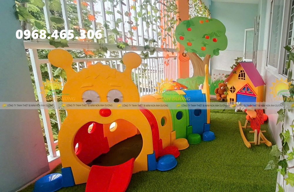 Hang chui mầm non, hầm chui con sâu trẻ em, cổng chui mầm non