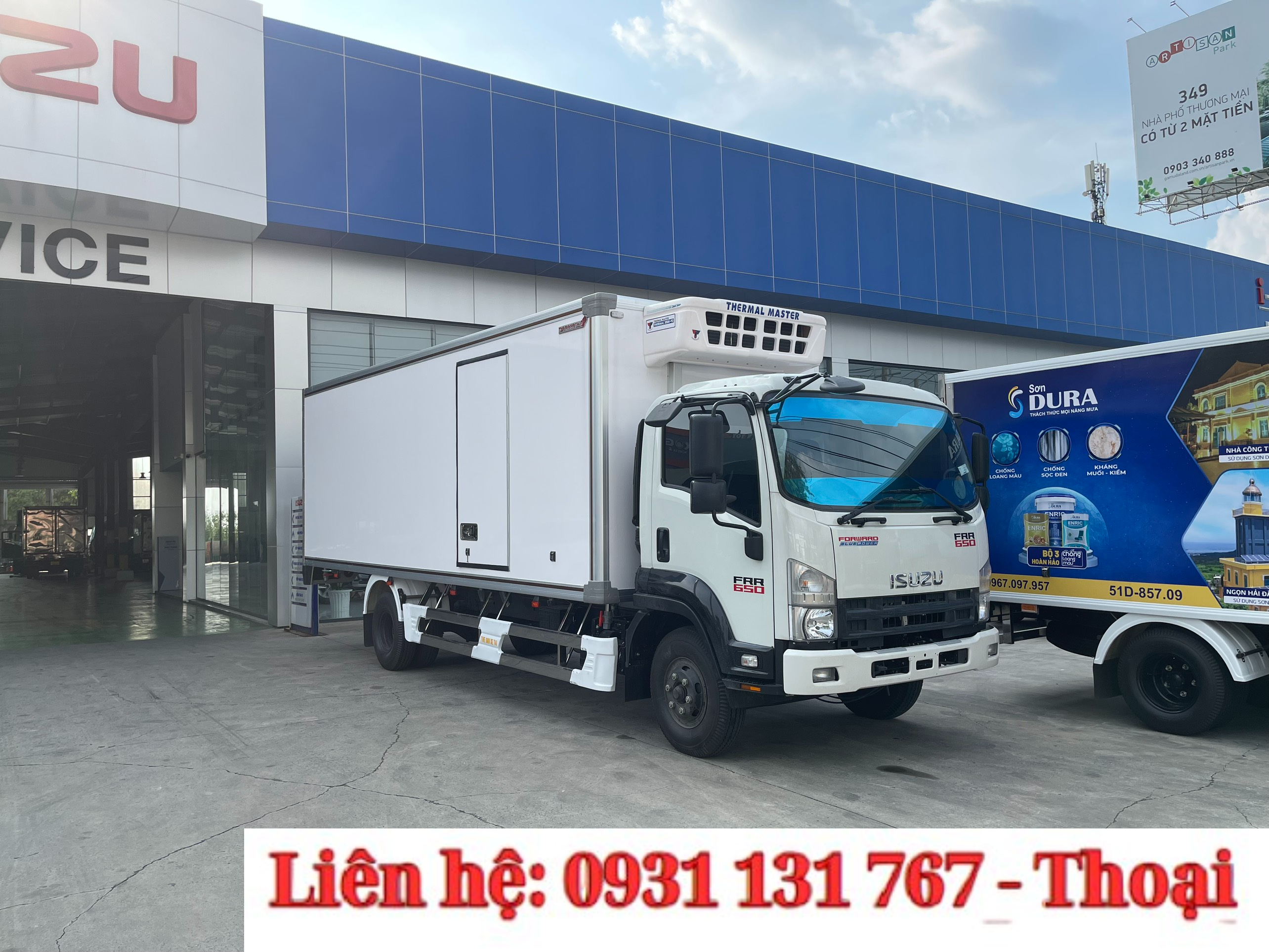 Xe tải ISUZU FRR650 thùng lạnh