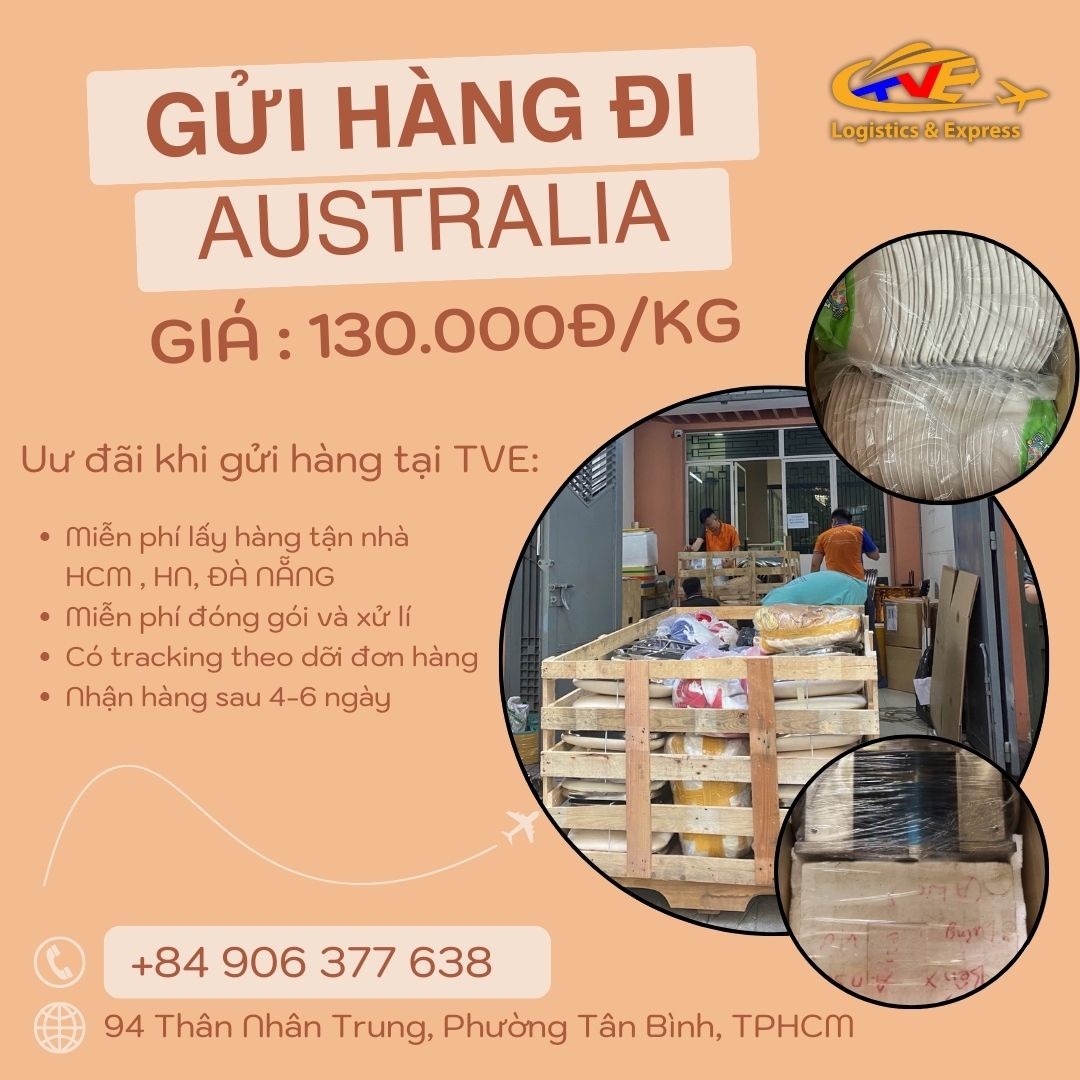 Gửi đặc sản khô đi Úc giá chỉ 130.000đ/kg