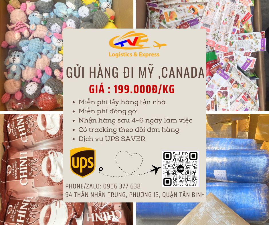 Gửi hàng đi Mỹ và Canada giá rẻ uy tín Gửi hàng đi Mỹ và Canada giá rẻ uy tín