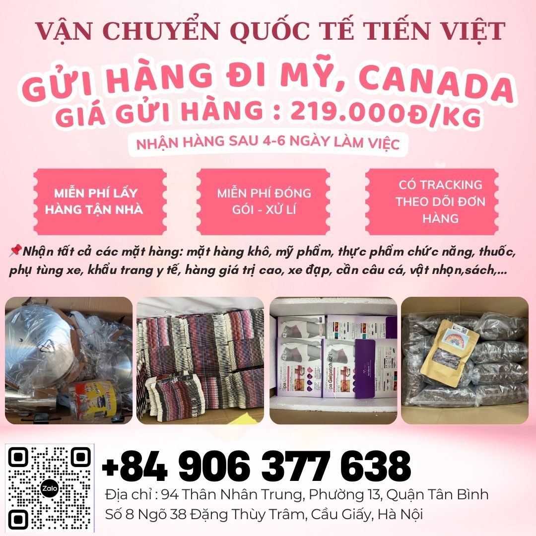 Gửi hàng đi Mỹ, Canada giá rẻ tại Tiến Việt Express