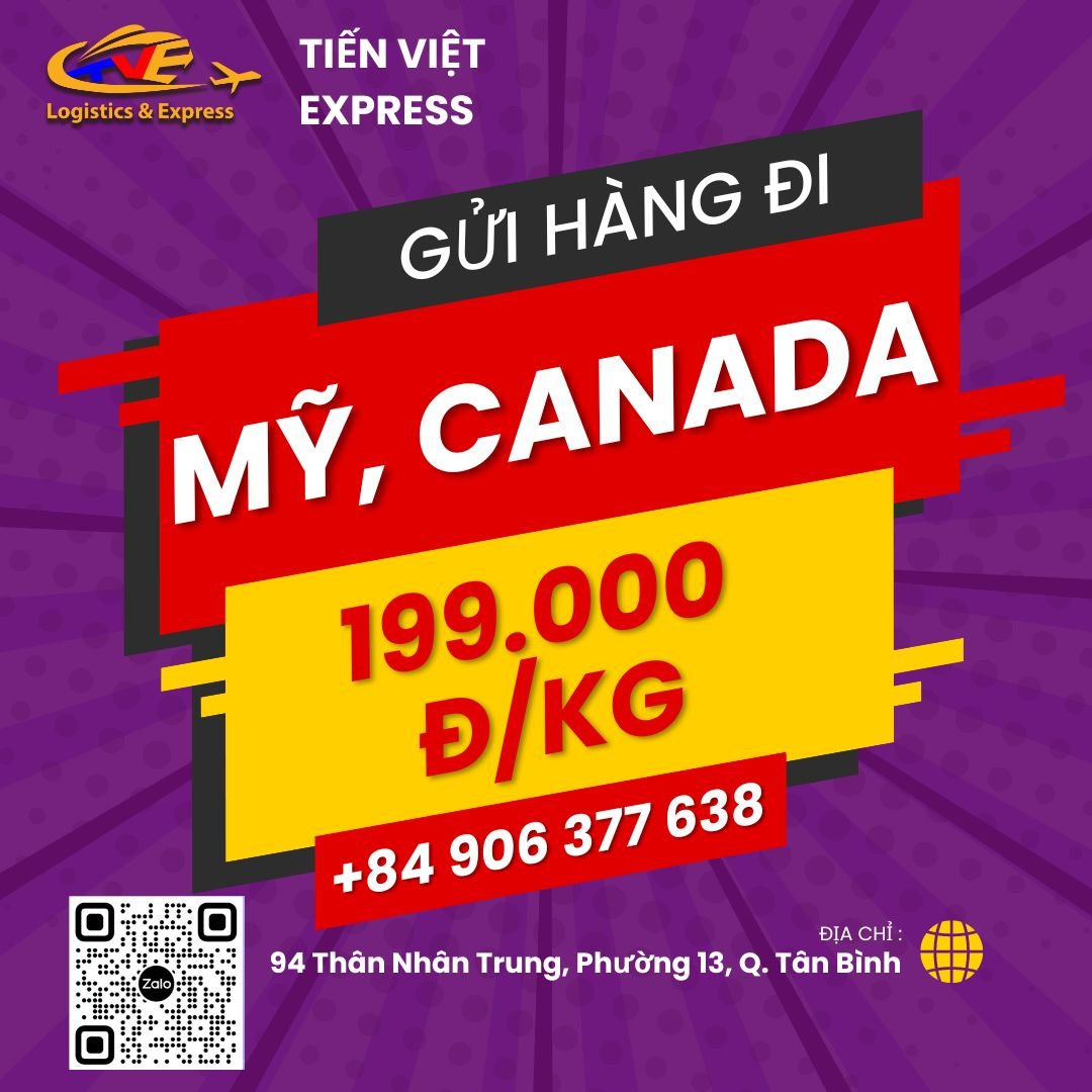 Vận chuyển hàng đi Mỹ và Canada giá rẻ Vận chuyển hàng đi Mỹ và Canada giá rẻ