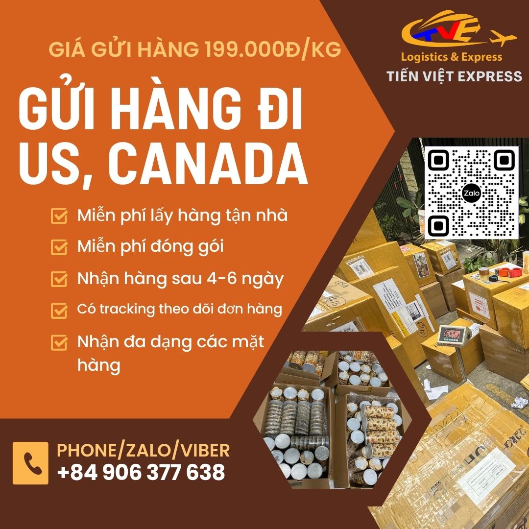Gửi hàng đi Mỹ và Canada an toàn 100% Gửi hàng đi Mỹ và Canada an toàn 100%