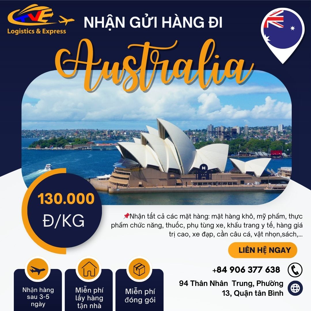 Gửi hàng đi Úc giá rẻ siêu nhanh