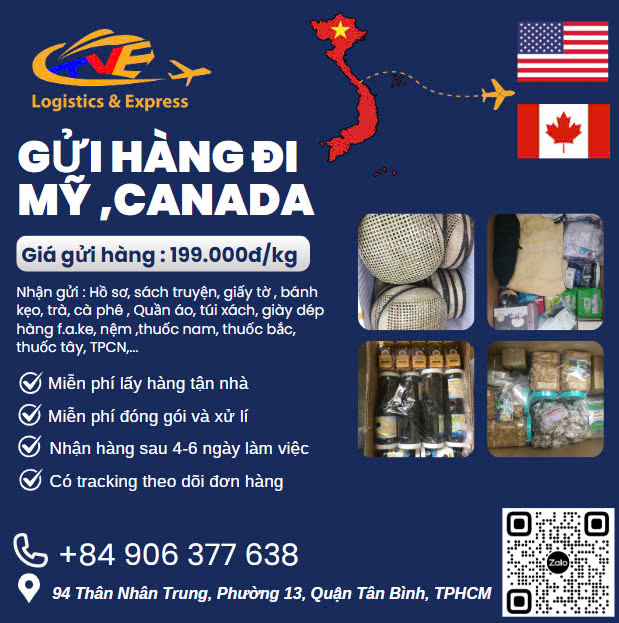 Gửi hàng đi Mỹ và Canada hàng to hàng nhỏ liên hệ TVE ngay Gửi hàng đi Mỹ và Canada hàng to hàng nhỏ liên hệ TVE ngay