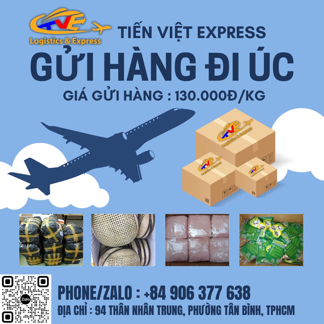 Gửi hàng đi Úc chỉ 130.000đ/kg Gửi hàng đi Úc chỉ 130.000đ/kg