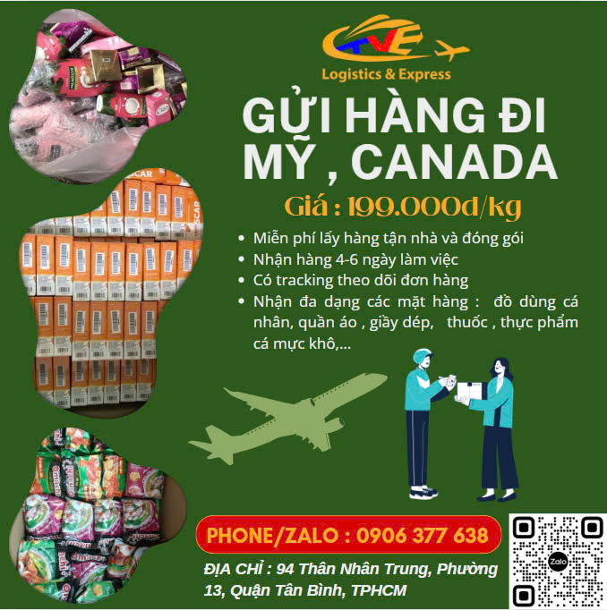 Nhận gửi hàng đi Mỹ & Canada giá rẻ. Nhận gửi hàng đi Mỹ & Canada giá rẻ.
