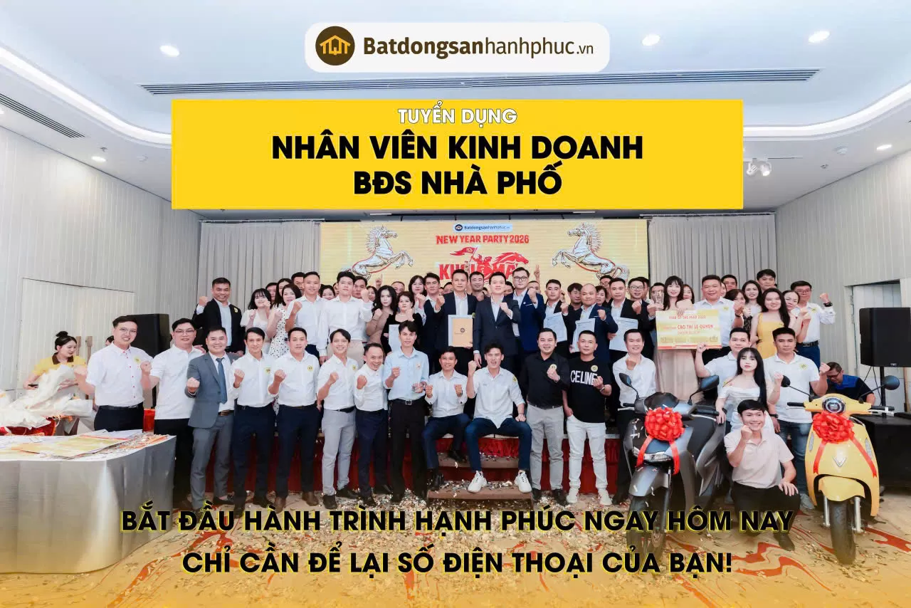 TUYỂN CHUYÊN VIÊN KINH DOANH BẤT ĐỘNG SẢN